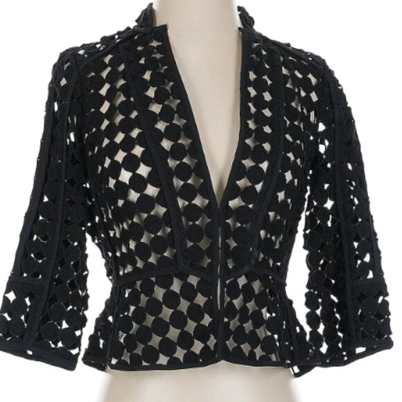 White House Black Market Lattice Jacket (NWOT, size 2) - Picture 2 of 5